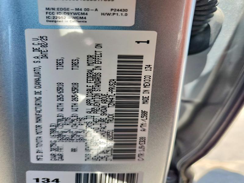 64302106 :رقم المزاد ، 3TYLC5LN7ST020551 vin ، 2025 Toyota Tacoma مزاد بيع