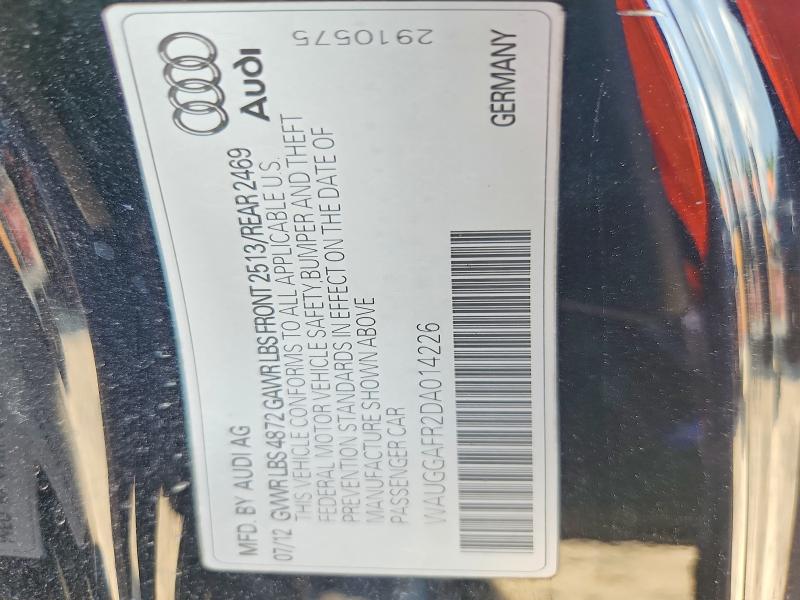 Aukcja sprzedaży 2013 Audi S5, vin: WAUGGAFR2DA014226, numer aukcji: 64334306