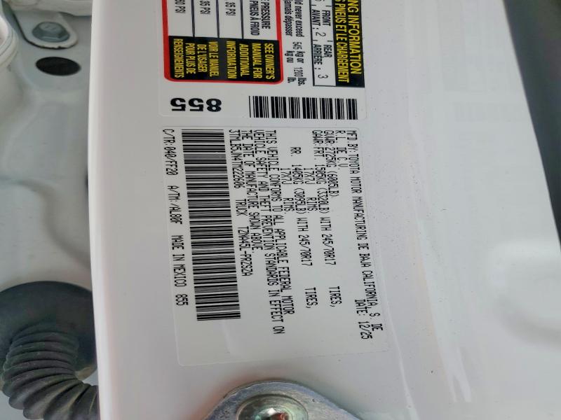 2026 Toyota Tacoma მანქანა იყიდება აუქციონზე, vin: 3TMLB5JN4TM222606, აუქციონის ნომერი: 64108056