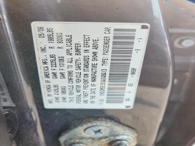 2006 Honda Accord მანქანა იყიდება აუქციონზე, vin: 1HGCM56356A149413, აუქციონის ნომერი: 66146736