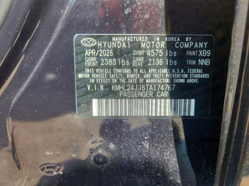 Aukcja sprzedaży 2026 Hyundai Sonata Hybrid, vin: KMHL24JJ6TA174767, numer aukcji: 67326966