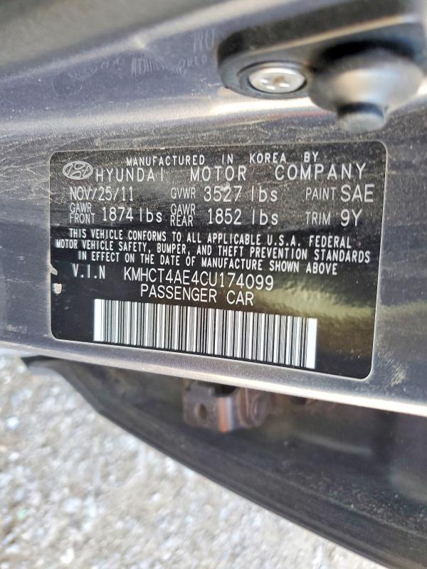 Продажа на аукционе авто 2012 Hyundai Accent, vin: KMHCT4AE4CU174099, номер лота: 65565616