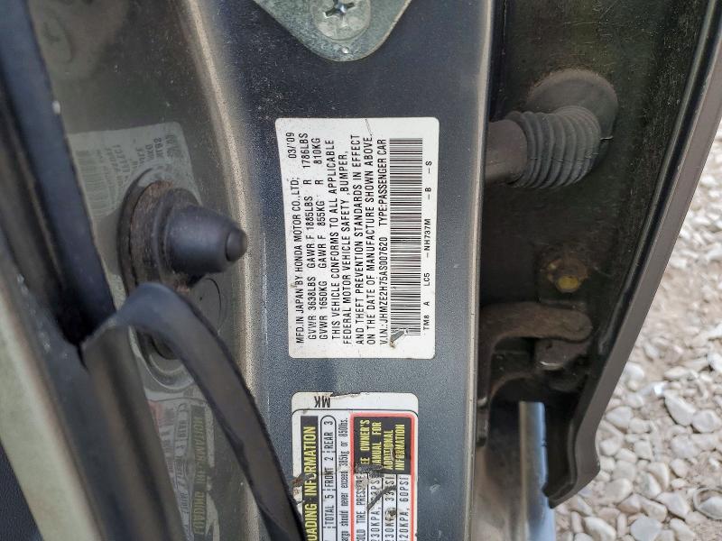 2010 Honda Insight მანქანა იყიდება აუქციონზე, vin: JHMZE2H75AS007620, აუქციონის ნომერი: 64064996