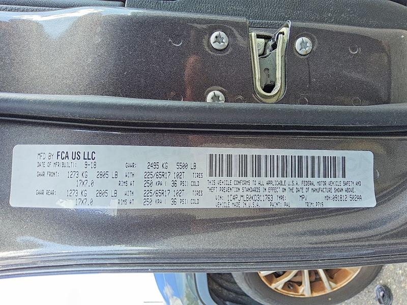 Aukcja sprzedaży 2019 Jeep Cherokee, vin: 1C4PJMLB0KD311763, numer aukcji: 65989586