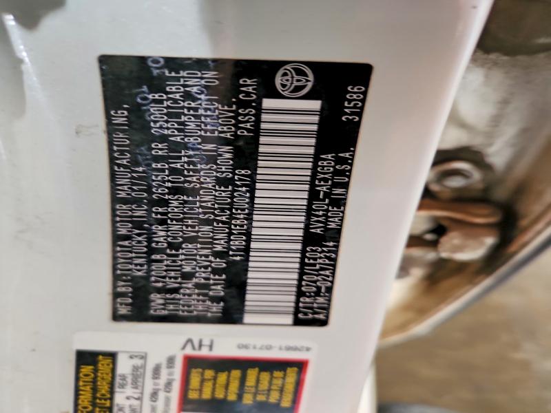 2014 Toyota Avalon Hybrid მანქანა იყიდება აუქციონზე, vin: 4T1BD1EB4EU024178, აუქციონის ნომერი: 63944756
