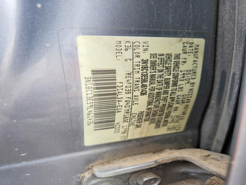 2009 Nissan Versa მანქანა იყიდება აუქციონზე, vin: 3N1BC13E59L461436, აუქციონის ნომერი: 62978146