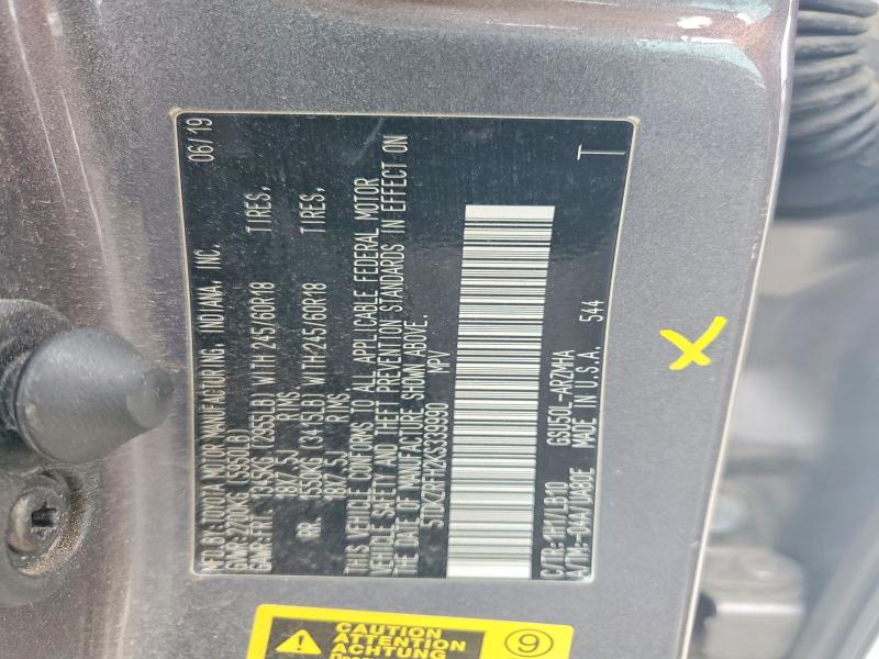 2019 Toyota Highlander მანქანა იყიდება აუქციონზე, vin: 5TDKZRFH2KS339990, აუქციონის ნომერი: 64834606