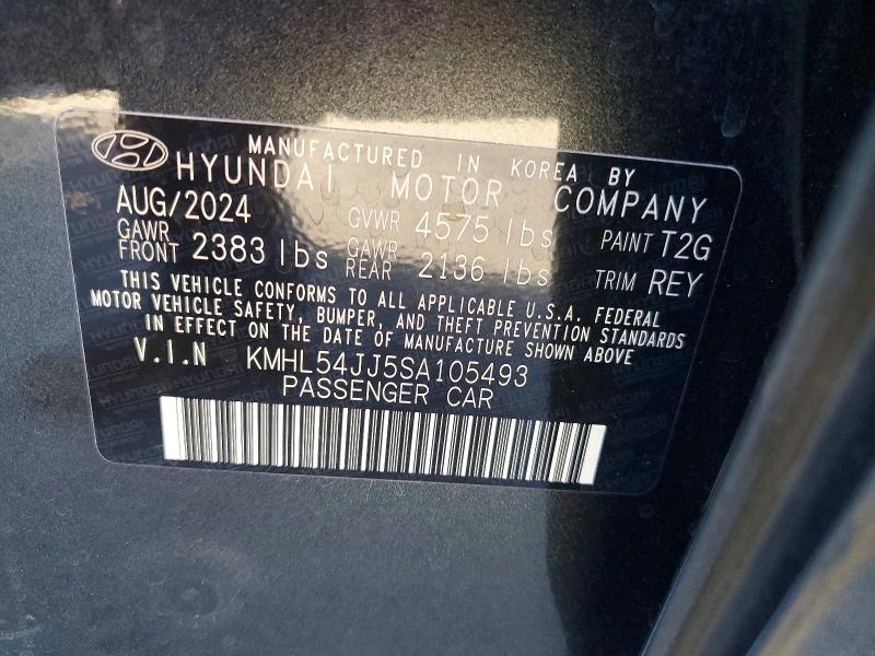 Aukcja sprzedaży 2025 Hyundai Sonata Hybrid, vin: KMHL54JJ5SA105493, numer aukcji: 65505706