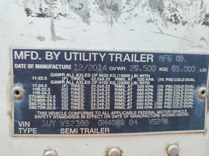 2016 Utility Trailer Trailer მანქანა იყიდება აუქციონზე, vin: 1UYVS2360GM408904, აუქციონის ნომერი: 60066146