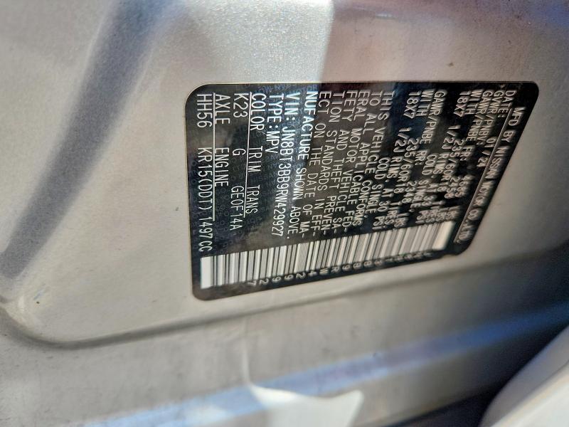 66356736 :رقم المزاد ، JN8BT3BB9RW429927 vin ، 2024 Nissan Rogue مزاد بيع