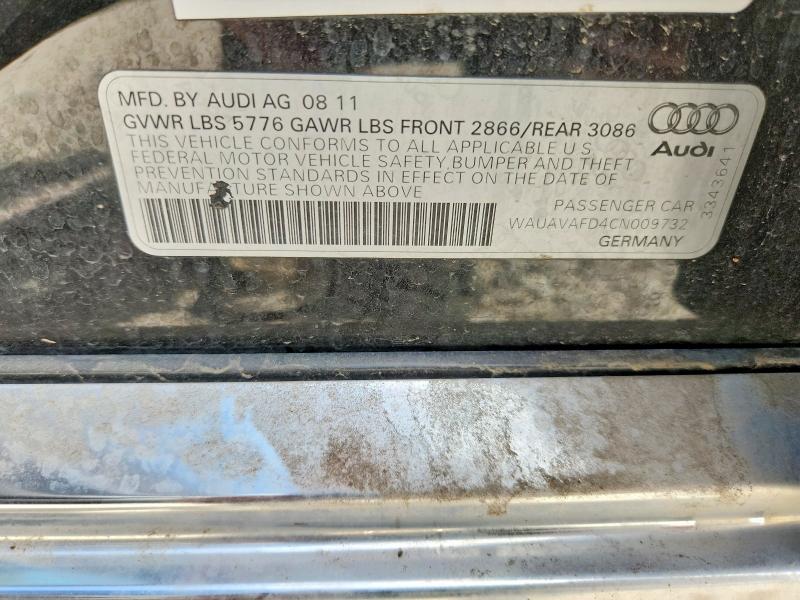 Aukcja sprzedaży 2012 Audi A8, vin: WAUAVAFD4CN009732, numer aukcji: 66085476