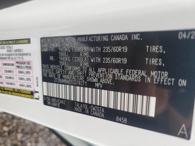 2026 Lexus Rx 350 მანქანა იყიდება აუქციონზე, vin: 2T2BAMBA0TC078271, აუქციონის ნომერი: 63949926