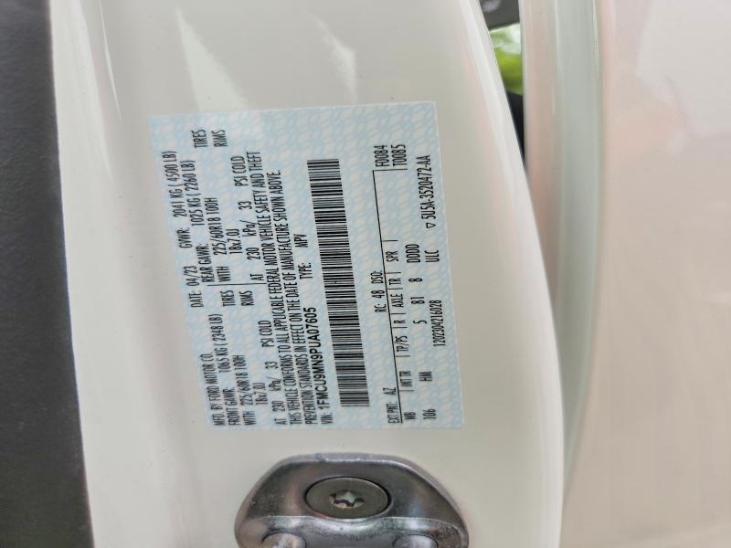 64921476 :رقم المزاد ، 1FMCU9MN9PUA07605 vin ، 2023 Ford Escape مزاد بيع