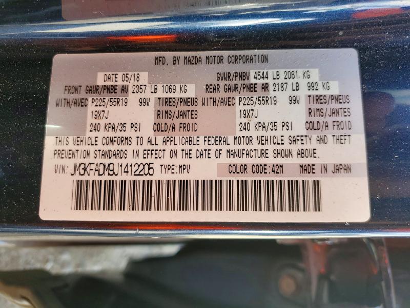Aukcja sprzedaży 2018 Mazda Cx-5, vin: JM3KFADM9J1412205, numer aukcji: 65287626