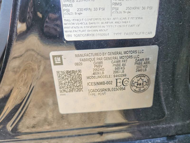 Aukcja sprzedaży 2020 Cadillac Ct4, vin: 1G6DG5RK9L0150954, numer aukcji: 66285346