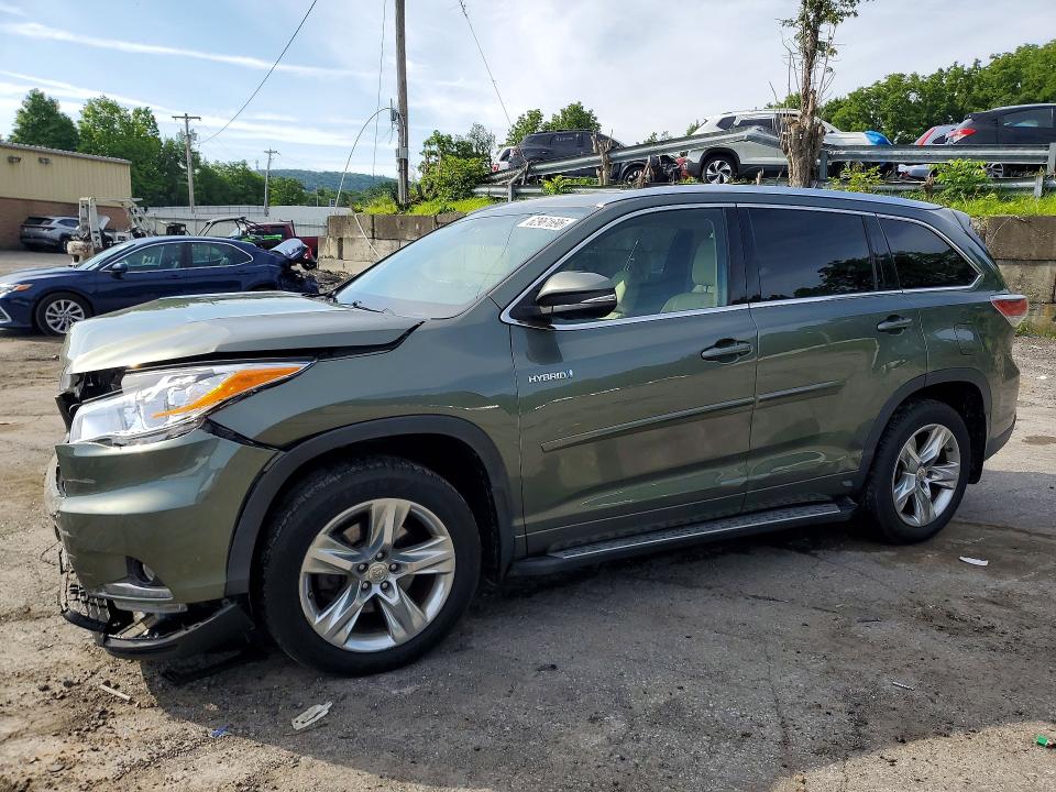 2015 Toyota Highlander Hybrid მანქანა იყიდება აუქციონზე, vin: 5TDDCRFH1FS007538, აუქციონის ნომერი: 62961696