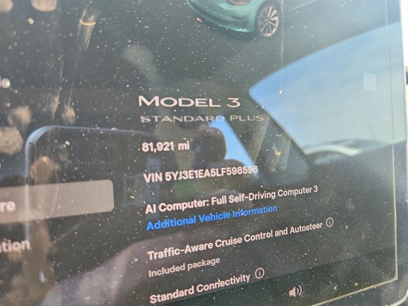 Продажа на аукционе авто 2020 Tesla Model 3, vin: 5YJ3E1EA5LF598596, номер лота: 64680646
