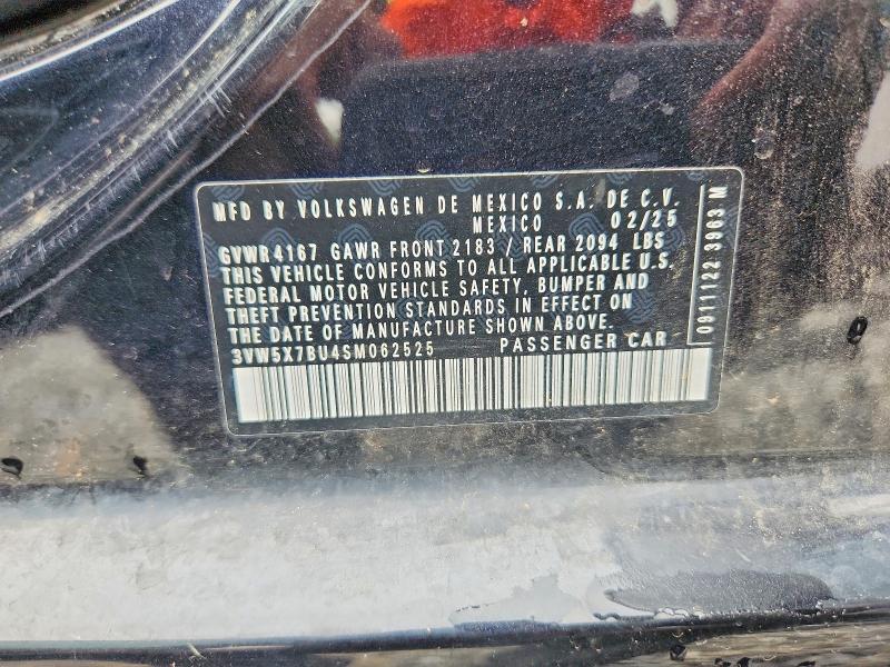 Продажа на аукционе авто 2025 Volkswagen Jetta, vin: 3VW5X7BU4SM062525, номер лота: 64059416