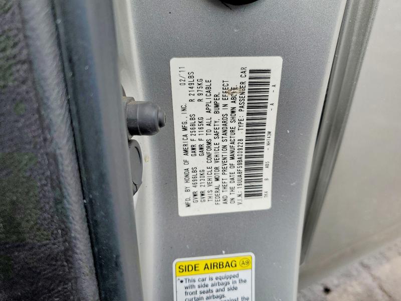 Aukcja sprzedaży 2011 Acura Tl, vin: 19UUA8F59BA009228, numer aukcji: 62978016