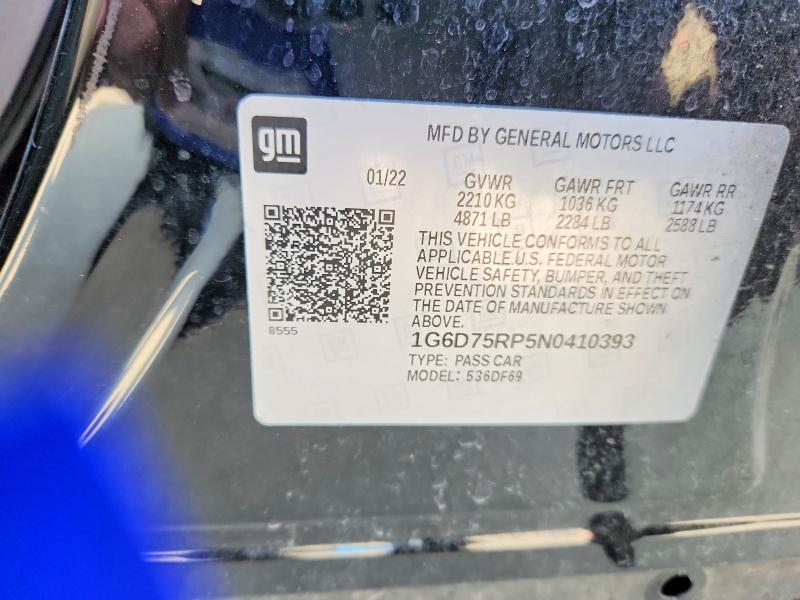 Продаж на аукціоні авто 2022 Cadillac Ct4-v, vin: 1G6D75RP5N0410393, номер лоту: 63374926