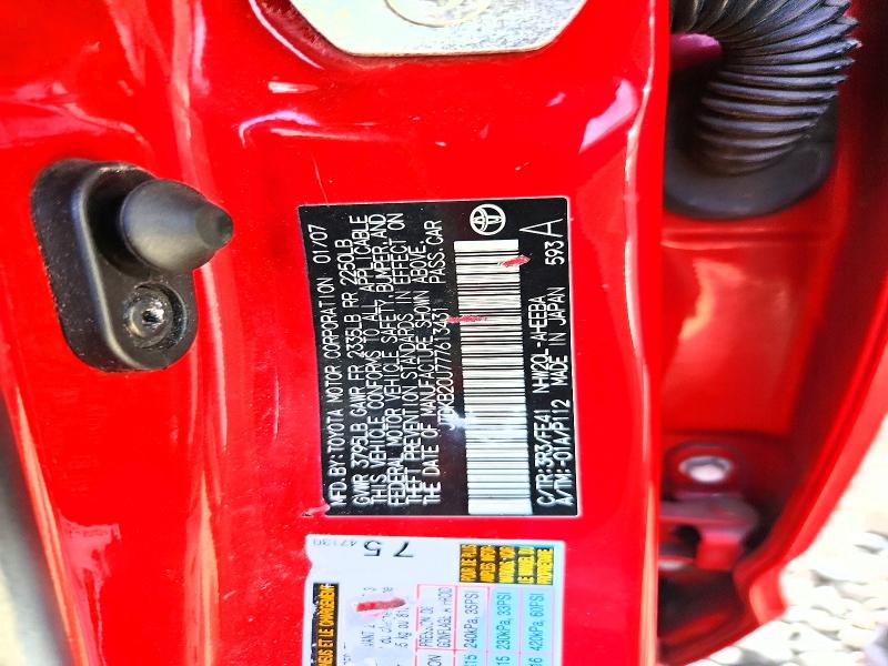 65390236 :رقم المزاد ، JTDKB20U777613431 vin ، 2007 Toyota Prius مزاد بيع