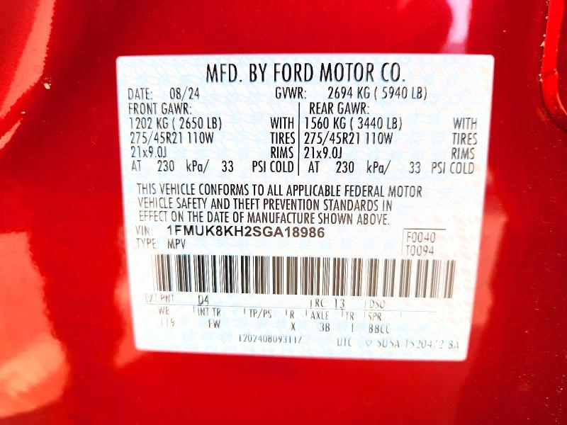 Aukcja sprzedaży 2025 Ford Explorer, vin: 1FMUK8KH2SGA18986, numer aukcji: 64260956