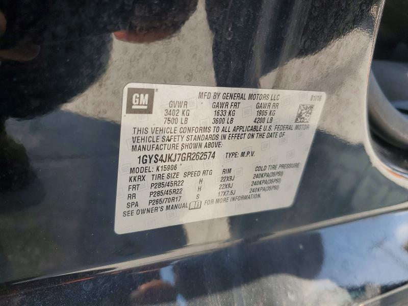 Продажа на аукционе авто 2016 Cadillac Escalade, vin: 1GYS4JKJ7GR262574, номер лота: 64139526