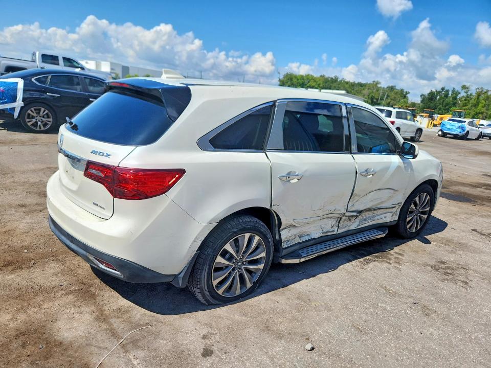 66453706 :رقم المزاد ، 5FRYD4H49FB010279 vin ، 2015 Acura Mdx مزاد بيع