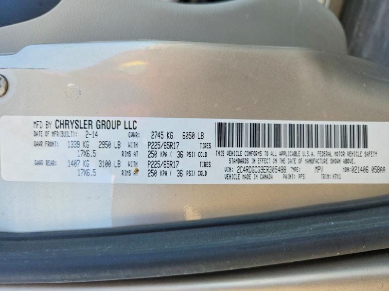 Aukcja sprzedaży 2014 Dodge Grand Caravan, vin: 2C4RDGCG9ER305488, numer aukcji: 64483536