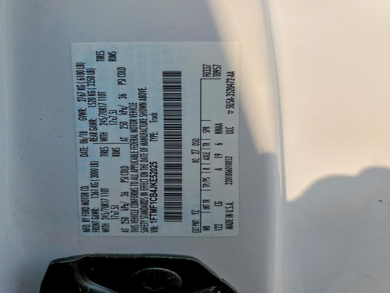 Aukcja sprzedaży 2018 Ford F150, vin: 1FTMF1CB4JKE52025, numer aukcji: 63583576