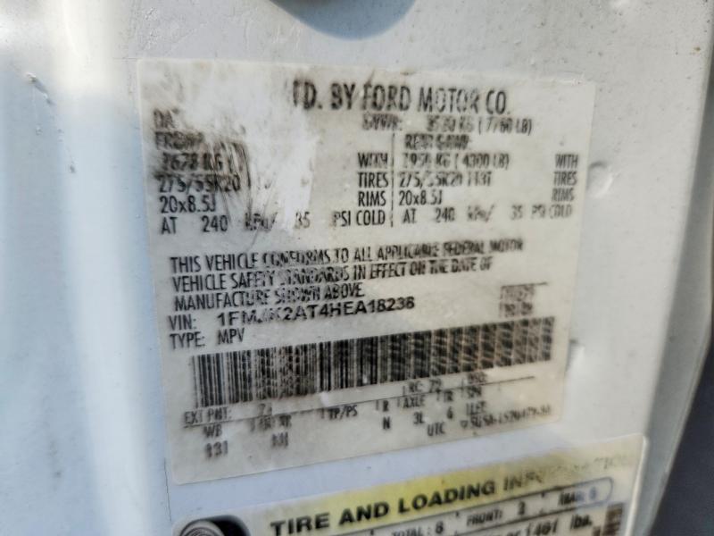 Продаж на аукціоні авто 2017 Ford Expedition, vin: 1FMJK2AT4HEA18238, номер лоту: 66793186