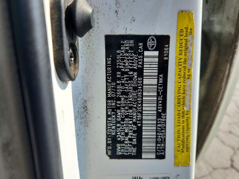 Продажа на аукционе авто 2011 Toyota Camry, vin: 4T1BF3EK4BU634566, номер лота: 64646076