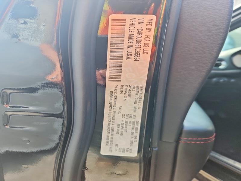 64598086 :رقم المزاد ، 1C4RDJDG6TC265694 vin ، 2026 Dodge Durango مزاد بيع