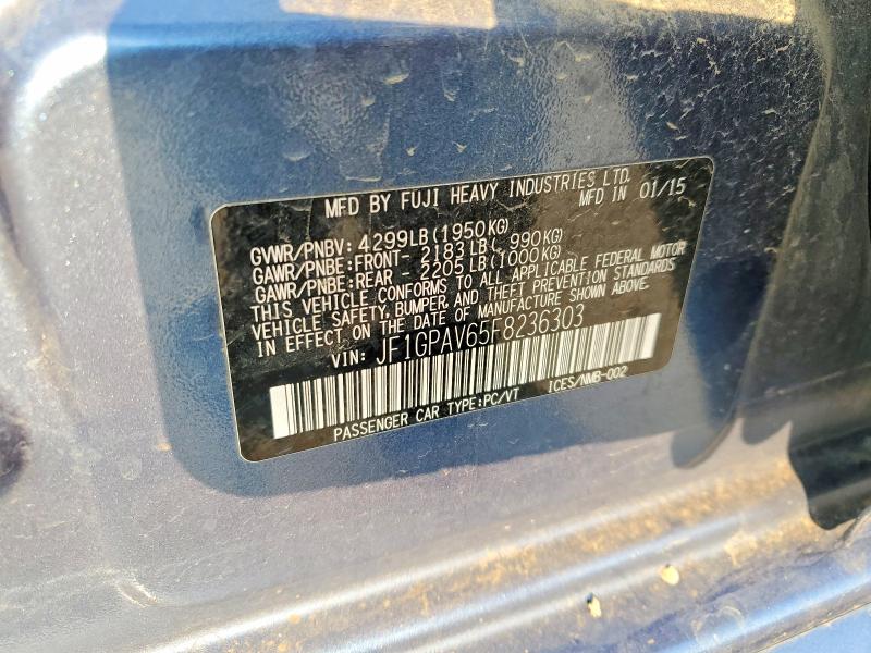 Aukcja sprzedaży 2015 Subaru Impreza, vin: JF1GPAV65F8236303, numer aukcji: 64287366
