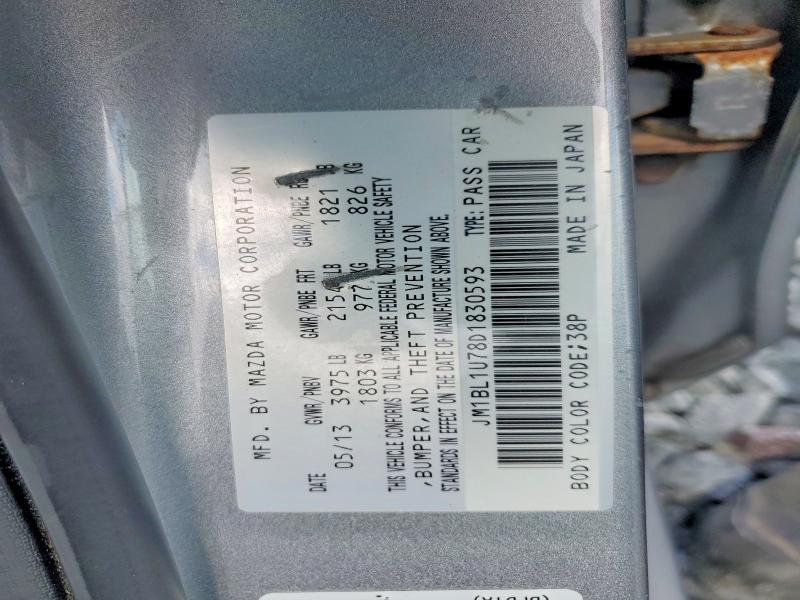 Продаж на аукціоні авто 2013 Mazda 3, vin: JM1BL1U78D1830593, номер лоту: 66914616
