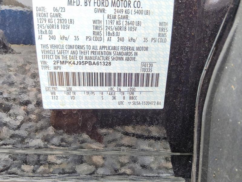 63224966 :رقم المزاد ، 2FMPK4J95PBA61328 vin ، 2023 Ford Edge مزاد بيع