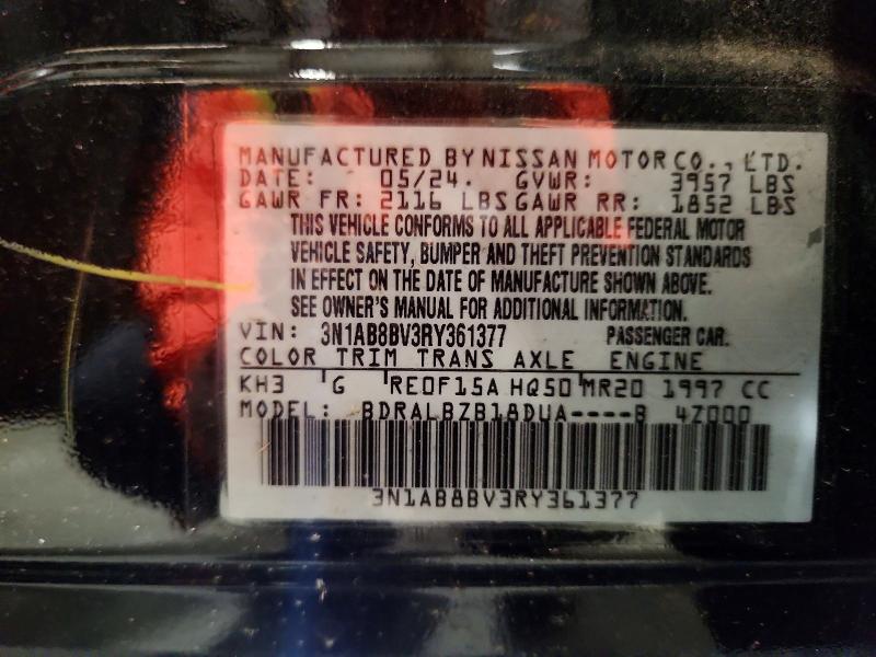 Продажа на аукционе авто 2024 Nissan Sentra, vin: 3N1AB8BV3RY361377, номер лота: 66472176