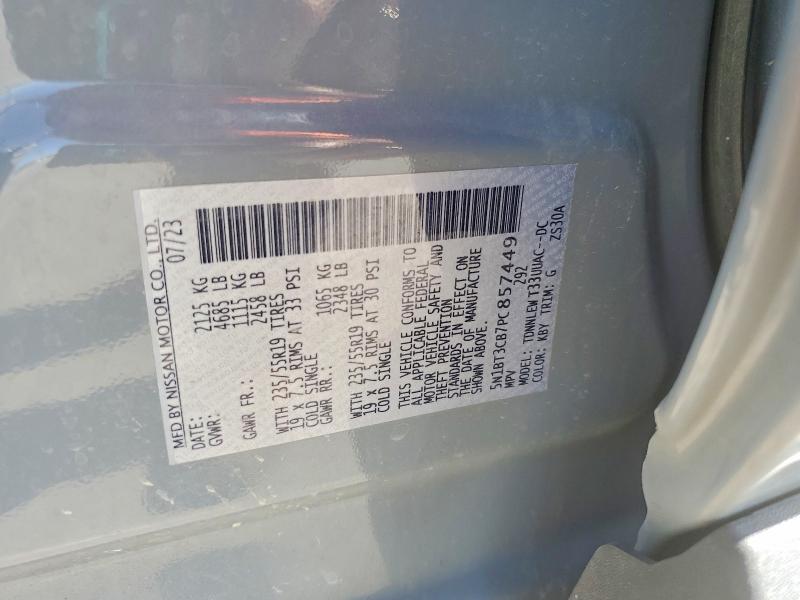 Aukcja sprzedaży 2023 Nissan Rogue, vin: 5N1BT3CB7PC857449, numer aukcji: 65220976
