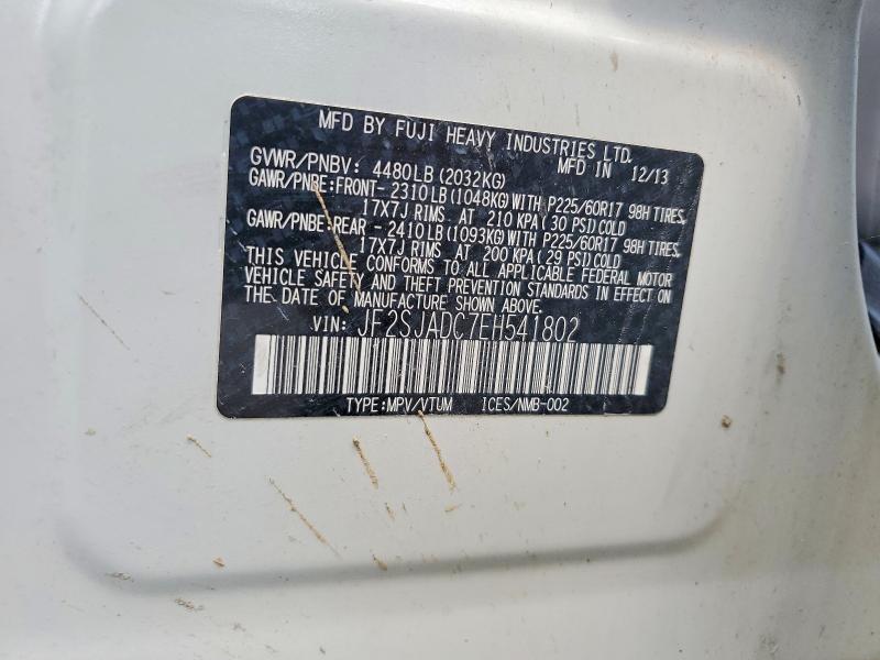 Продаж на аукціоні авто 2014 Subaru Forester, vin: JF2SJADC7EH541802, номер лоту: 66374916