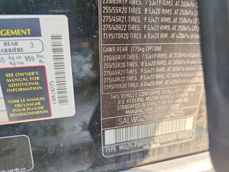 64607816 :رقم المزاد ، SALWG2VF5FA624225 vin ، 2015 Land Rover Range Rover Sport مزاد بيع