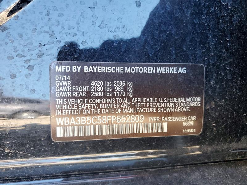 66045196 :رقم المزاد ، WBA3B5C58FP652809 vin ، 2015 Bmw 328 مزاد بيع