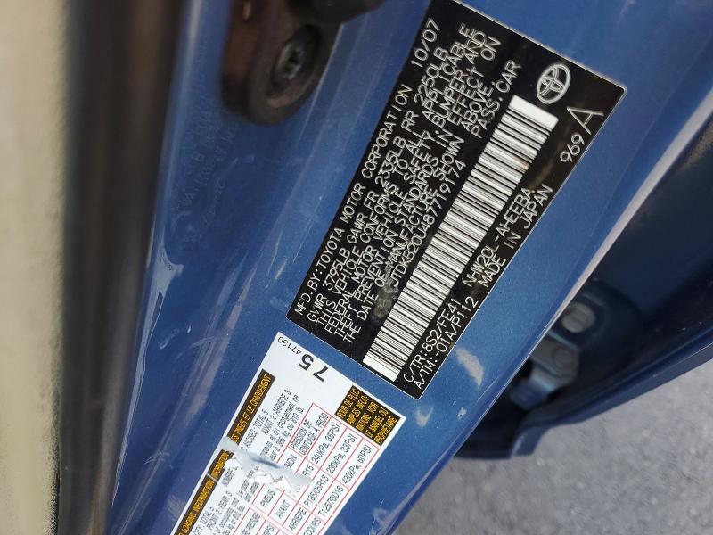 Продаж на аукціоні авто 2008 Toyota Prius, vin: JTDKB20U487719174, номер лоту: 64441536