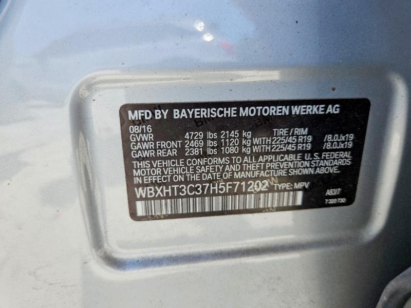Aukcja sprzedaży 2017 Bmw X1, vin: WBXHT3C37H5F71202, numer aukcji: 65410456