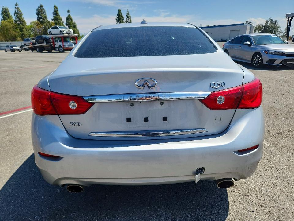 64857196 :رقم المزاد ، JN1BV7AR8FM401302 vin ، 2015 Infiniti Q50 مزاد بيع