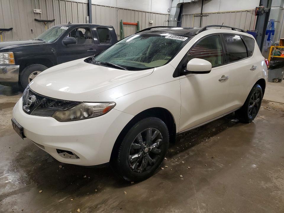 2012 Nissan Murano მანქანა იყიდება აუქციონზე, vin: JN8AZ1MW3CW212928, აუქციონის ნომერი: 64059906
