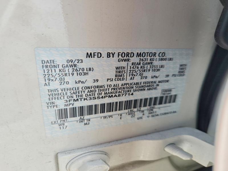 Продажа на аукционе авто 2023 Ford Mustang Mach-e, vin: 3FMTK3S54PMA87714, номер лота: 64596156