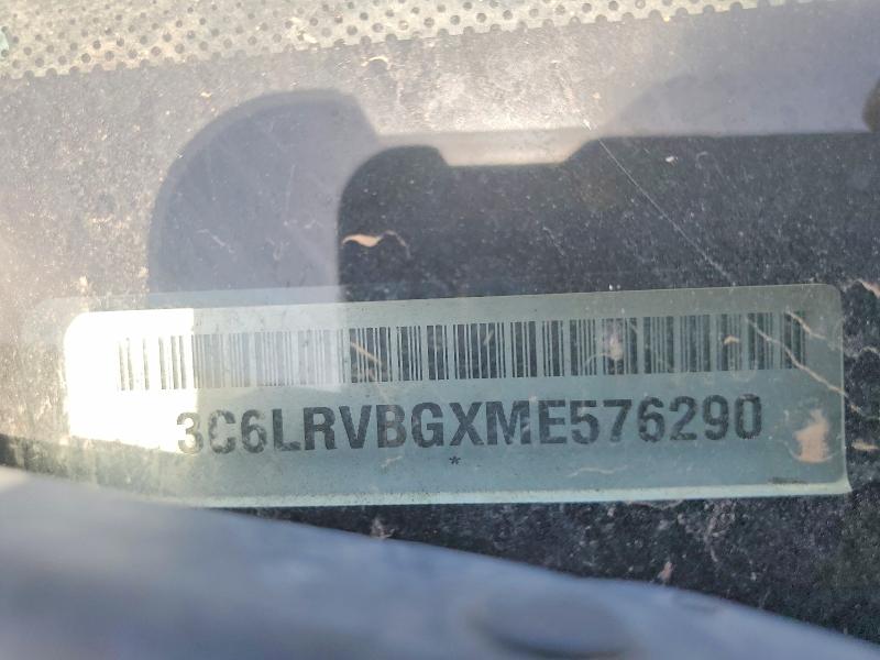 62292866 :رقم المزاد ، 3C6LRVBGXME576290 vin ، 2021 Ram Promaster 1500 مزاد بيع