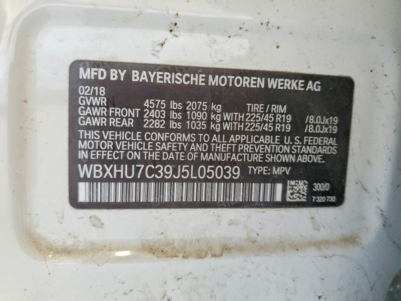 Aukcja sprzedaży 2018 Bmw X1, vin: WBXHU7C39J5L05039, numer aukcji: 64966826