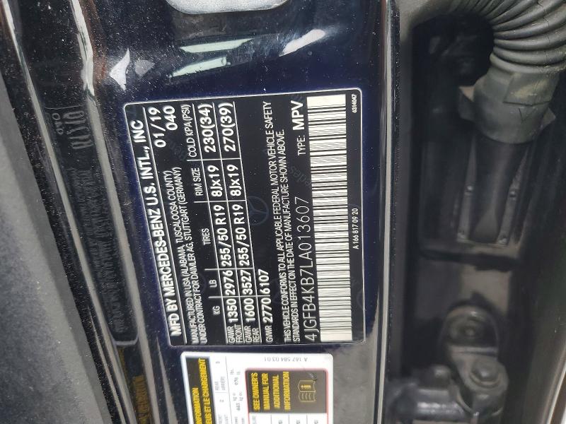 Продажа на аукционе авто 2020 Mercedes-benz Gle, vin: 4JGFB4KB7LA013607, номер лота: 63561806