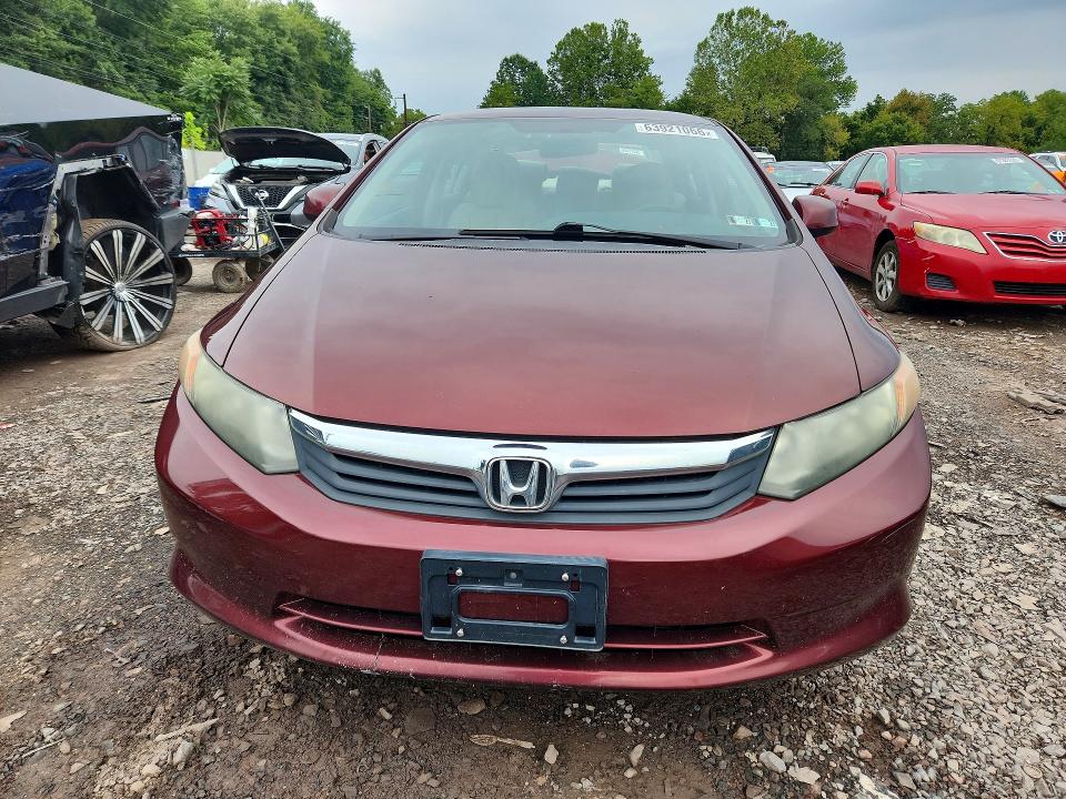 Продаж на аукціоні авто 2012 Honda Civic, vin: 19XFB2F52CE342726, номер лоту: 63921066